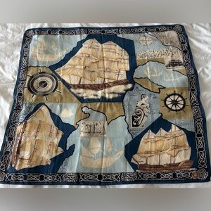 Vintage 1994 Echo x Smithsonian Museum Collection Nautical Silk